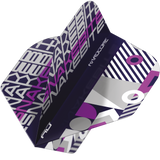 RedDragon HARDCORE SNAKEBITE BLACK AND PURPLE Flights