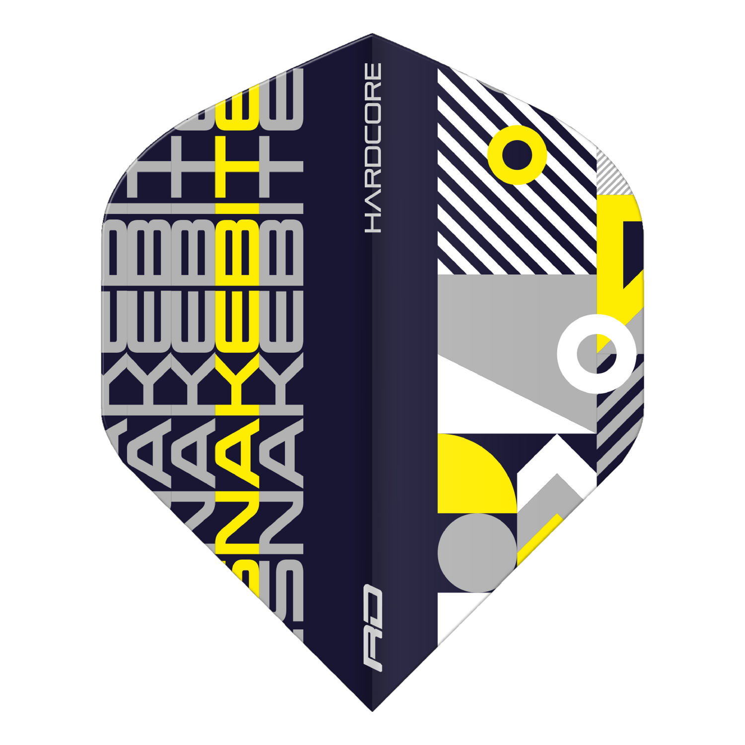 RedDragon HARDCORE SNAKEBITE BLACK AND YELLOW Flights