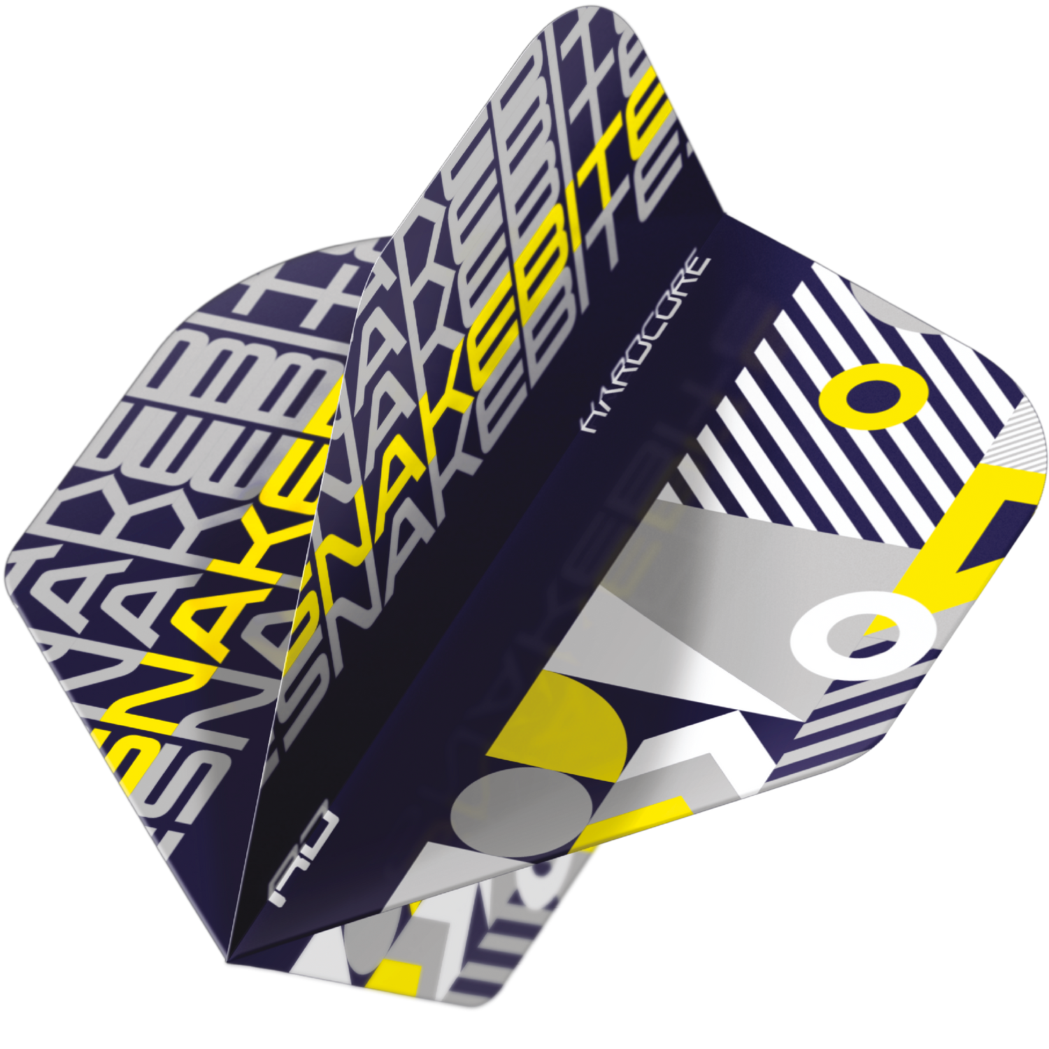 RedDragon HARDCORE SNAKEBITE BLACK AND YELLOW Flights