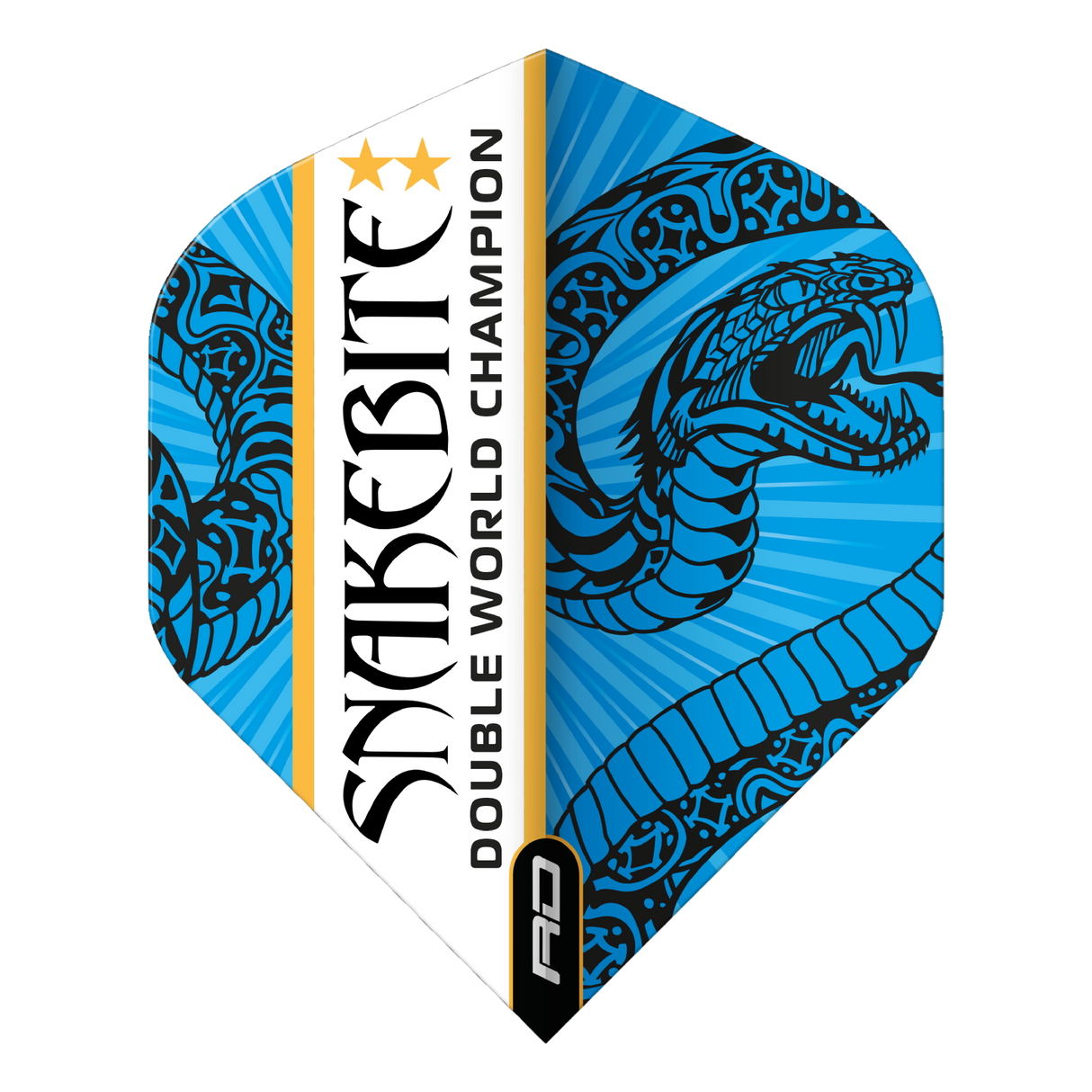 Peter Wright Snakebite Double World Champion Hardcore Flights Standard Blue & White