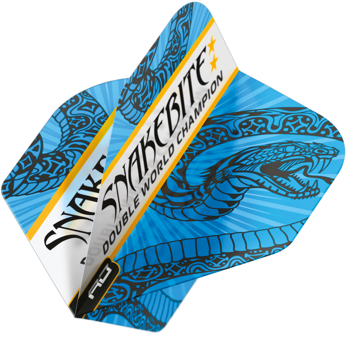 Peter Wright Snakebite Double World Champion Hardcore Flights Standard Blue & White