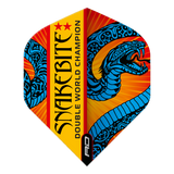 Peter Wright Snakebite Double World Champion Hardcore Flights Standard Blue & Orange