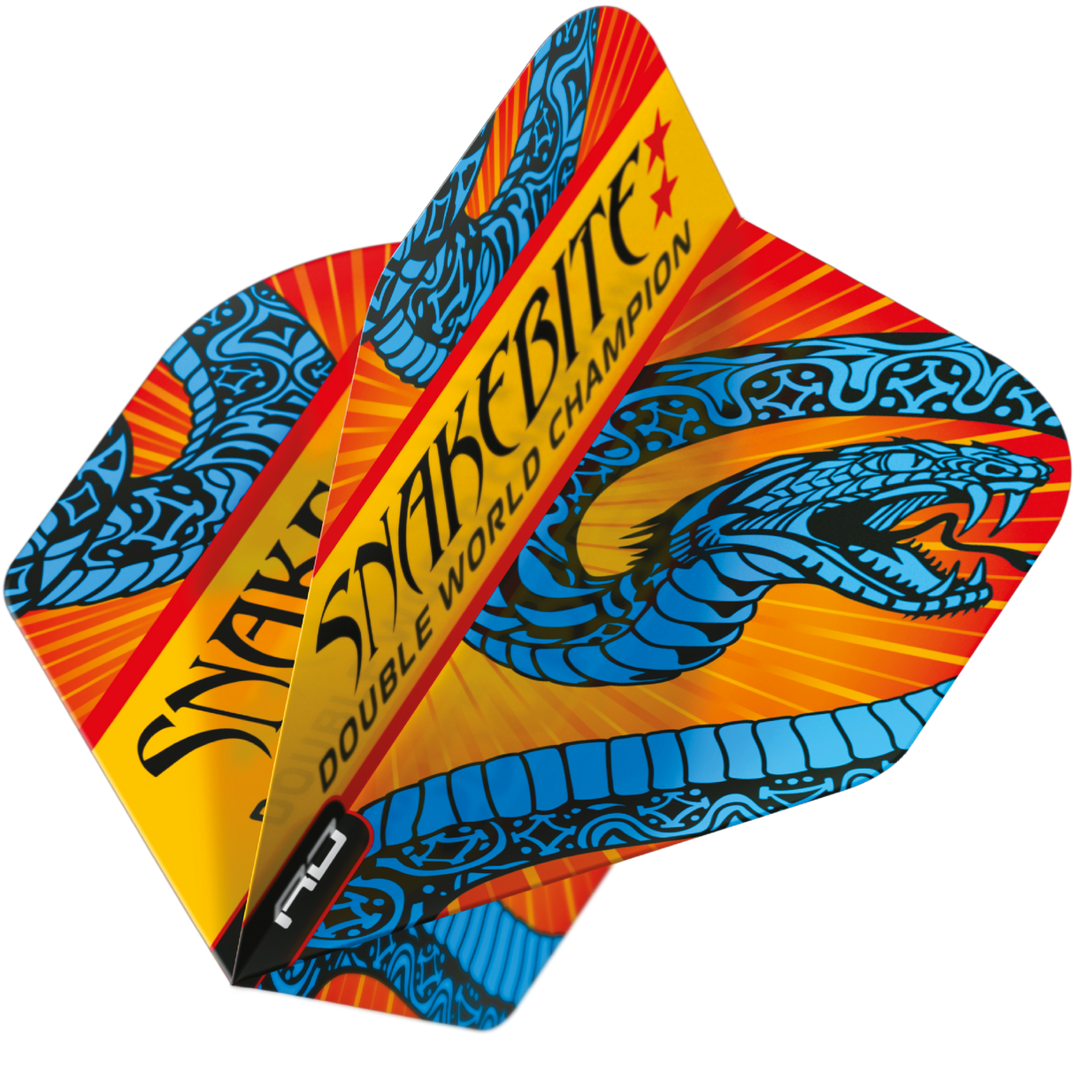 Peter Wright Snakebite Double World Champion Hardcore Flights Standard Blue & Orange