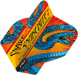Peter Wright Snakebite Double World Champion Hardcore Flights Standard Blue & Orange