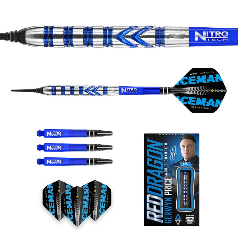 Red Dragon - Gerwyn Price -Iceman- Softdart Blue