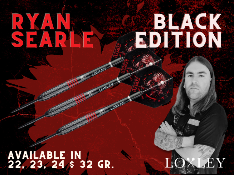 Ryan Searle Loxley Darts Black Edition Steeltip 22g