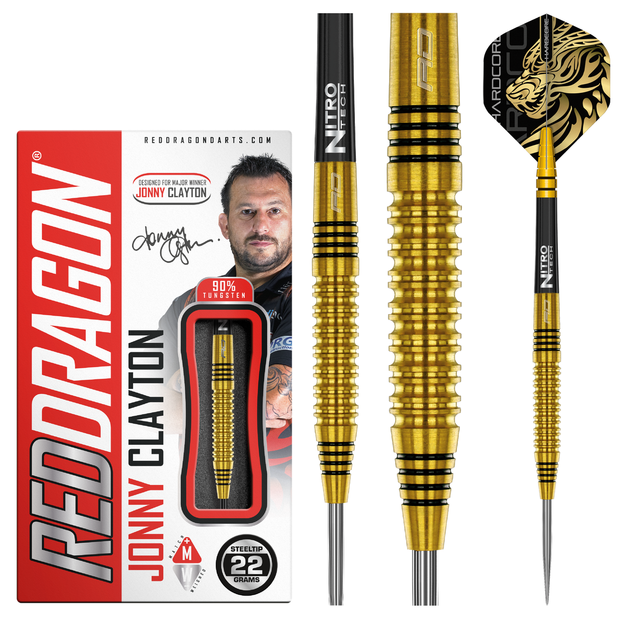 RedDragon Jonny Clayton Gold Steeldarts