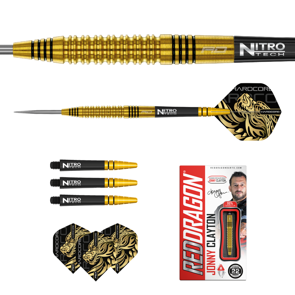 RedDragon Jonny Clayton Gold Steeldarts