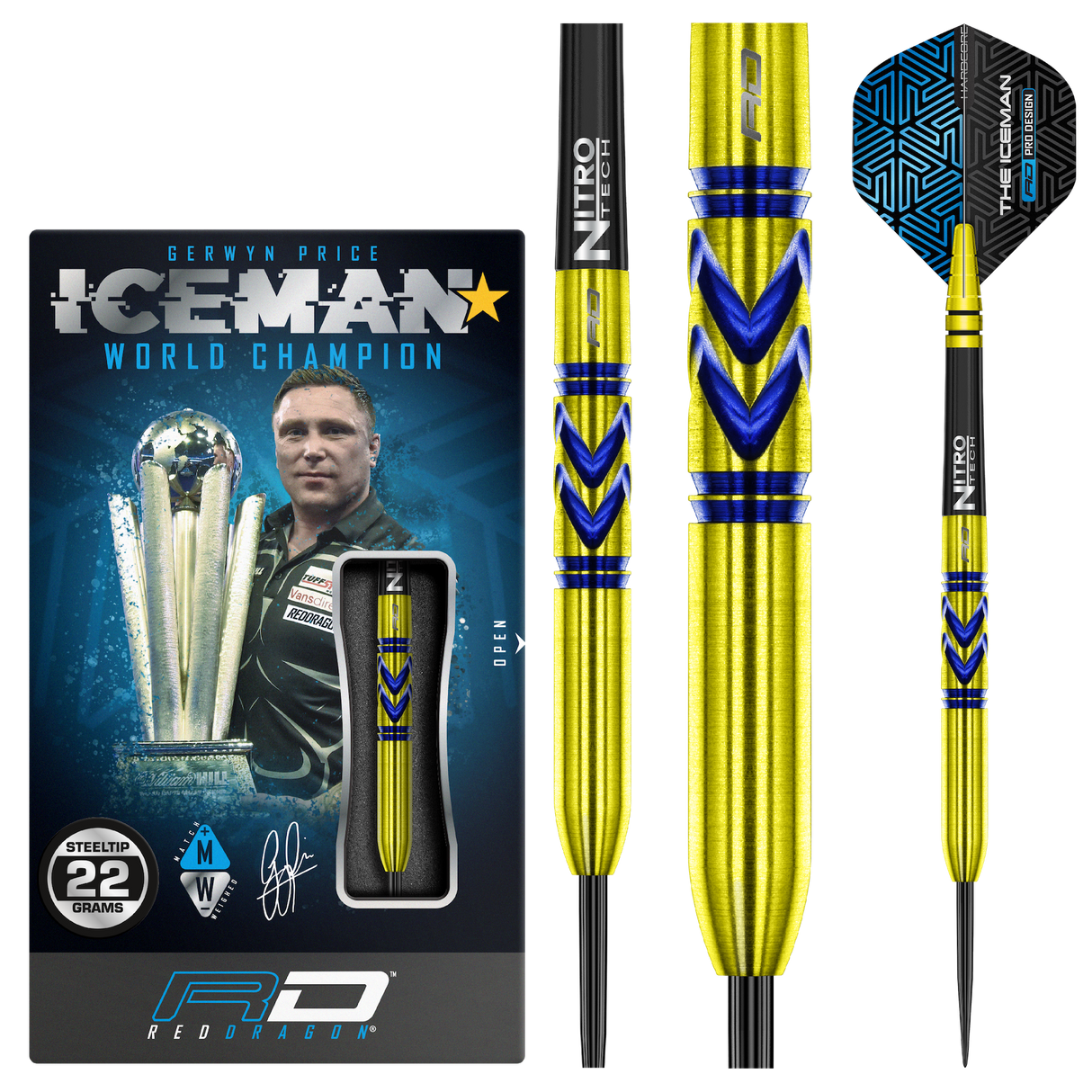 Red Dragon Gerwyn Price Avalanche Gold Steeltip