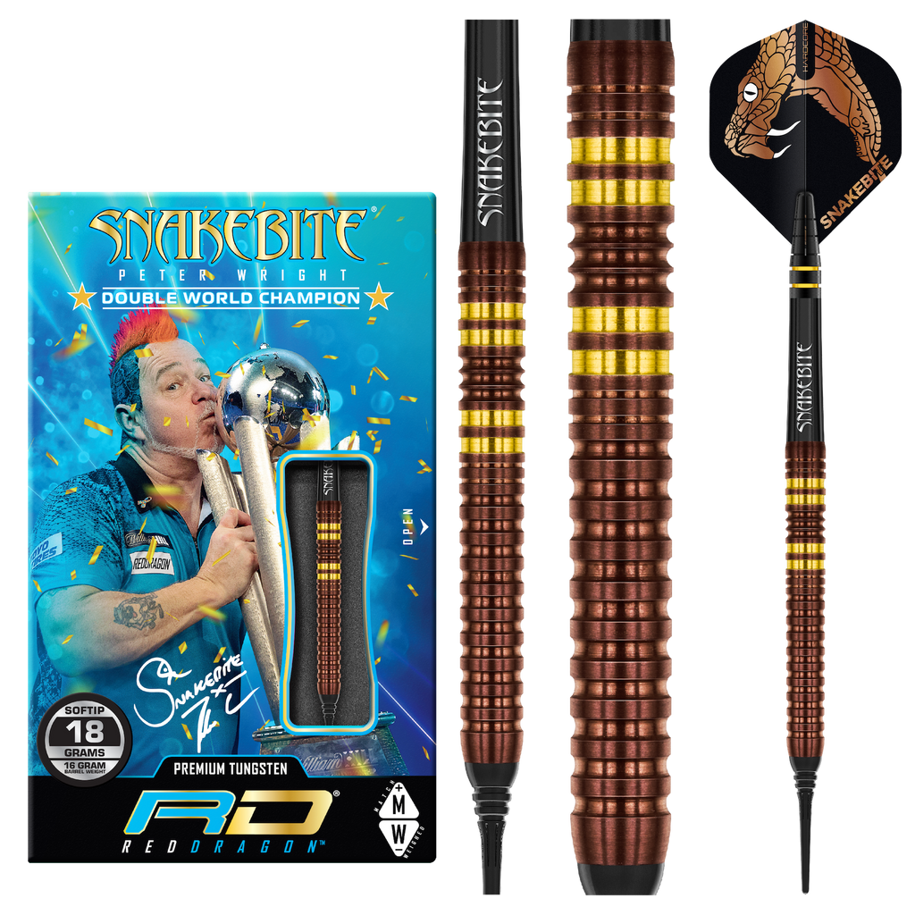 Red Dragon Peter Wright Copper Fusion Darts Softtip 18g