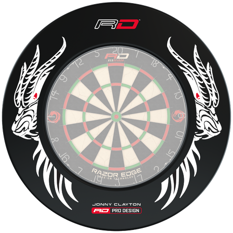 Red Dragon Jonny Clayton Dartboard Surround