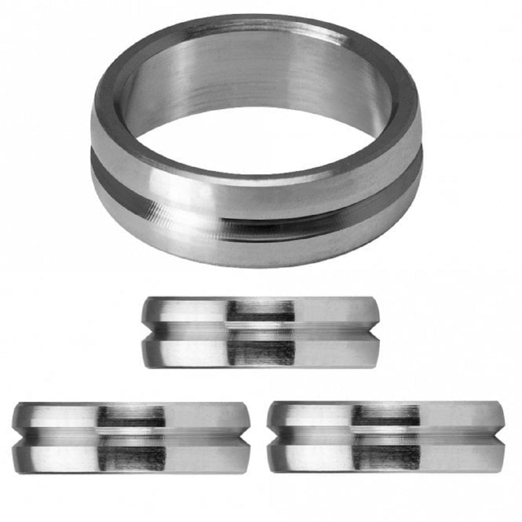 Mission F-Lock Shaft Rings Titanium Silber