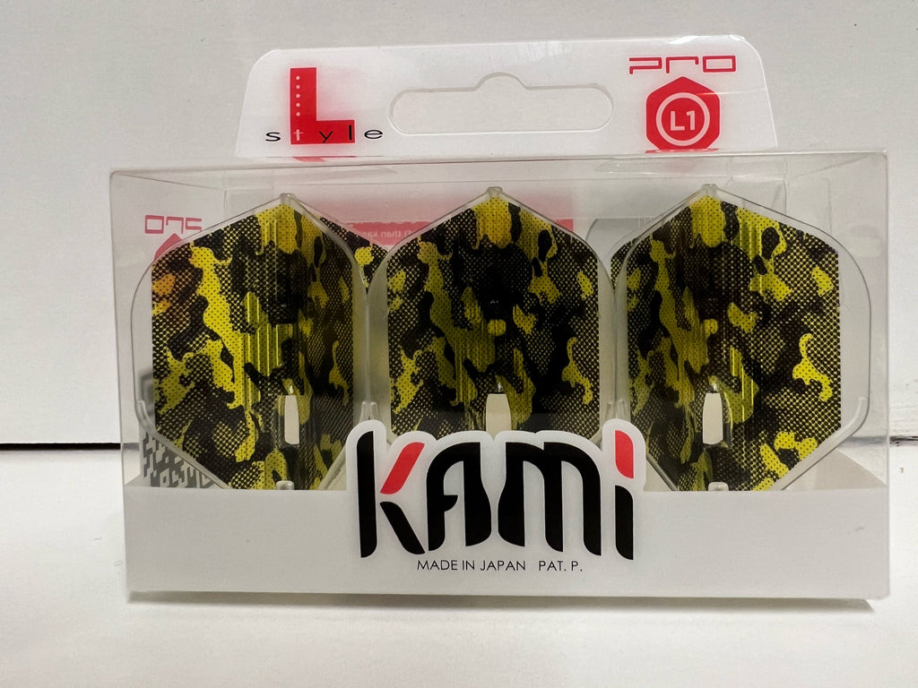 L-Style Kami Cubedarts Camo Flight Gelb