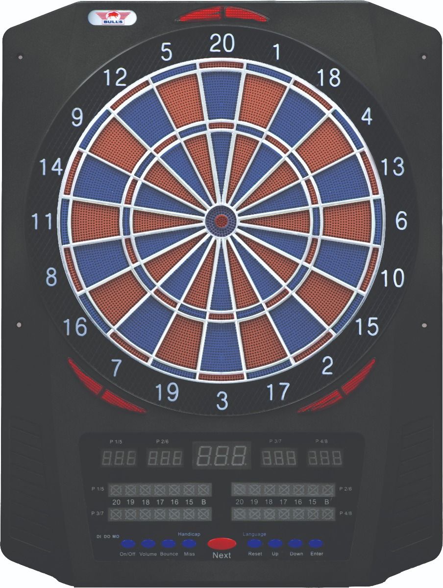 Bulls NL Elektronische Soft-Dartscheibe Universum Pro rot-blau